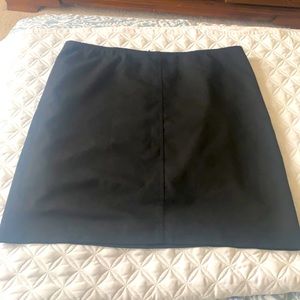 Black mini skirt